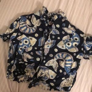 Vintage fish print top